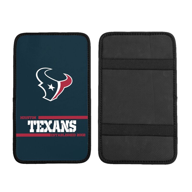 Houston Texans Printed car armrest box pad Protective pad