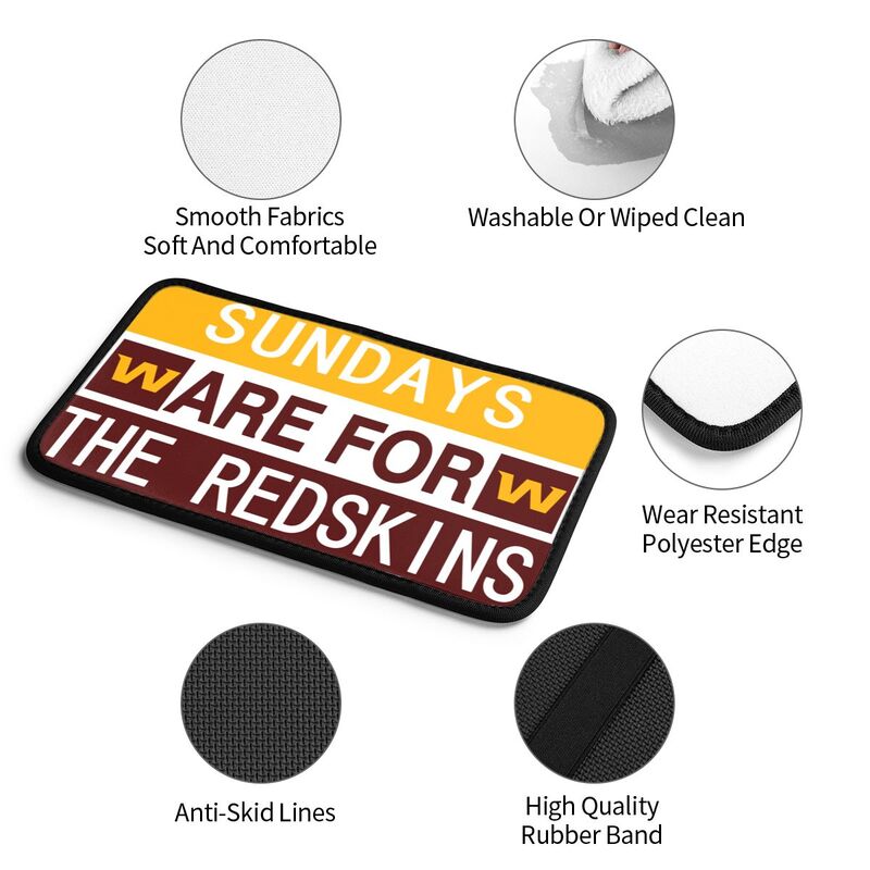 Washington Redskins Personalized printed car armrest cover Car handrail box cushion