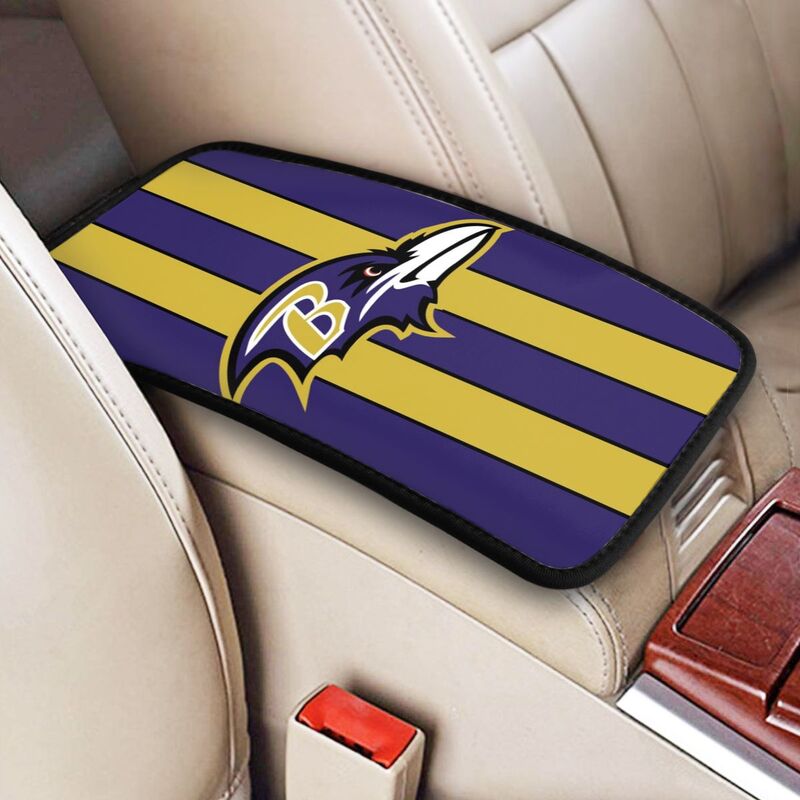 Baltimore Ravens Printed car armrest box pad anti-abrasion pad