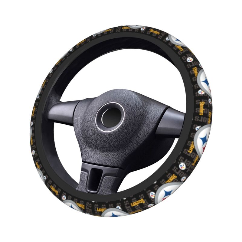 Pittsburgh Steelers Printed elastic steering wheel cover breathable protective cover