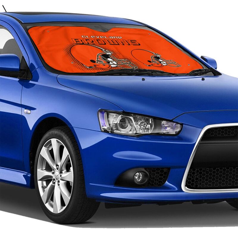 Cleveland Browns Printing Car windshield sunshades is suitable car front windshield sunshades