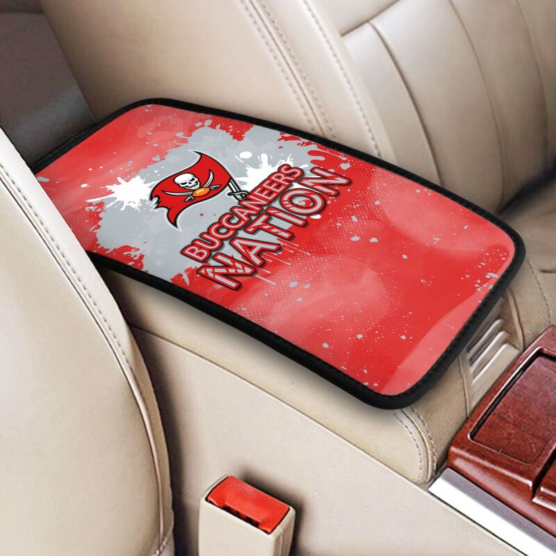 Tampa Bay Buccaneers print car center console armrest pad Car armrest box protective cover