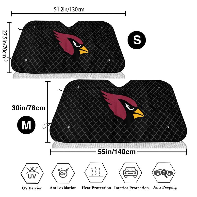 Arizona Cardinals Print Car windshield sunshades is suitable front Car windshield sunshades