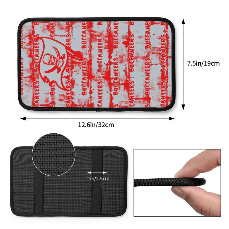 Tampa Bay Buccaneers print Car armrest box protective cover car center console armrest pad
