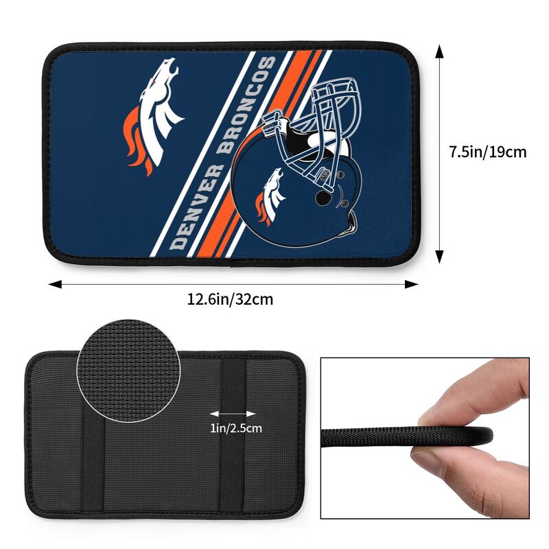 Denver Broncos Print armrest protective cover car armrest box cushion