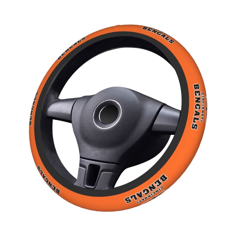 Cincinnati Bengals Printed breathable elastic steering wheel anti slip cover