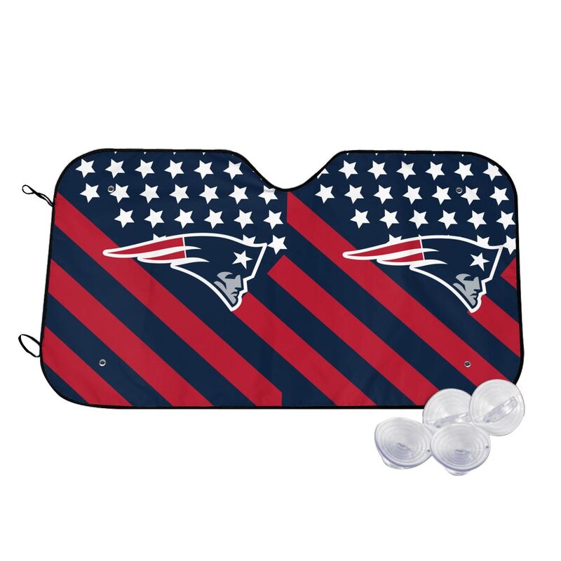 New England Patriots 3 Print suitable for front Car windshield sunshades Car windshield sunshades