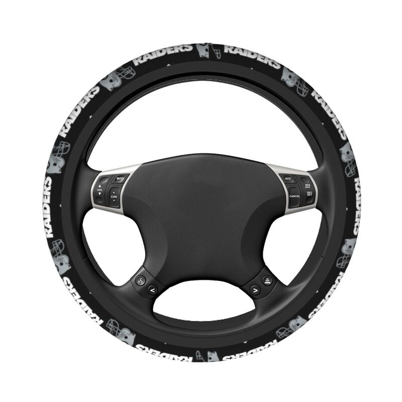 Las Vegas Raiders 1 Printed car protective cover elastic steering wheel cover