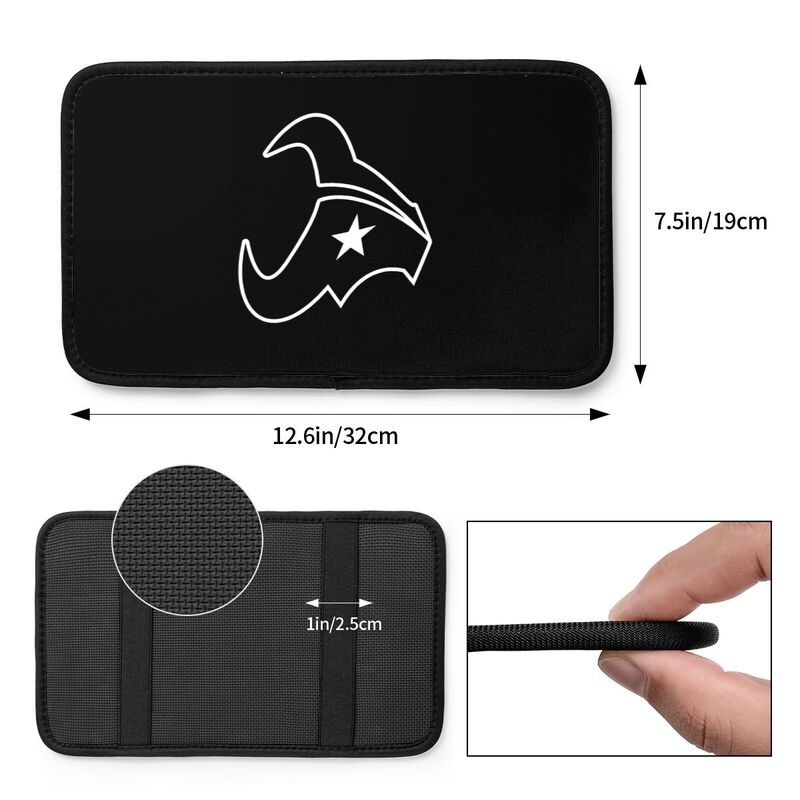 Car armrest box pad Houston Texans5 Printed central armrest box pad anti slip pad