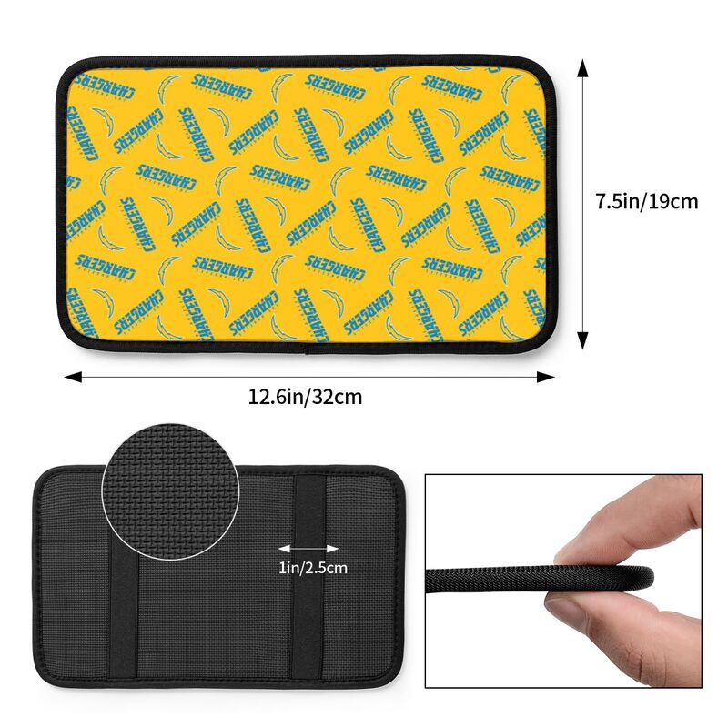 San Diego Chargers Printed armrest protective cover car armrest box cushion