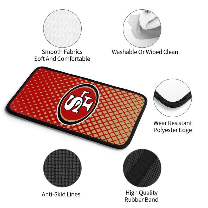 San Francisco 49ers Car handrail box cushion Personalized printed car armrest cover