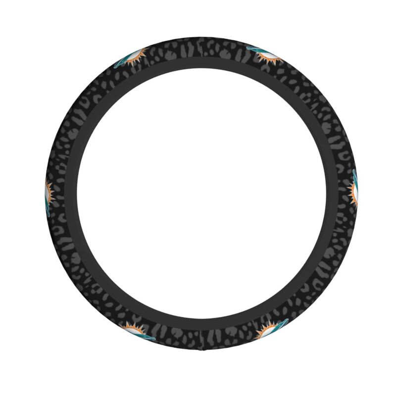 Miami Dolphins Printed elastic steering wheel cover car steering wheel protective cover