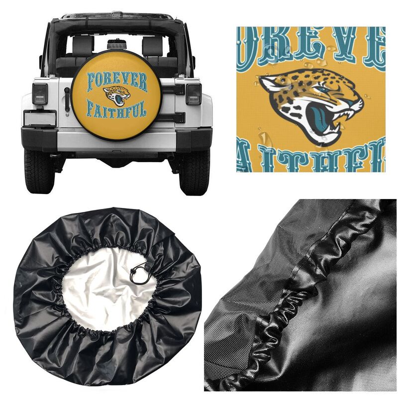 Jacksonville Jaguars Printing car spare tire dust protection cover tire protection cover