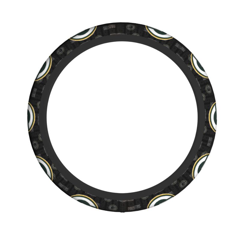 Green Bay Packers 1 Printed breathable anti slip cover elastic steering wheel cover