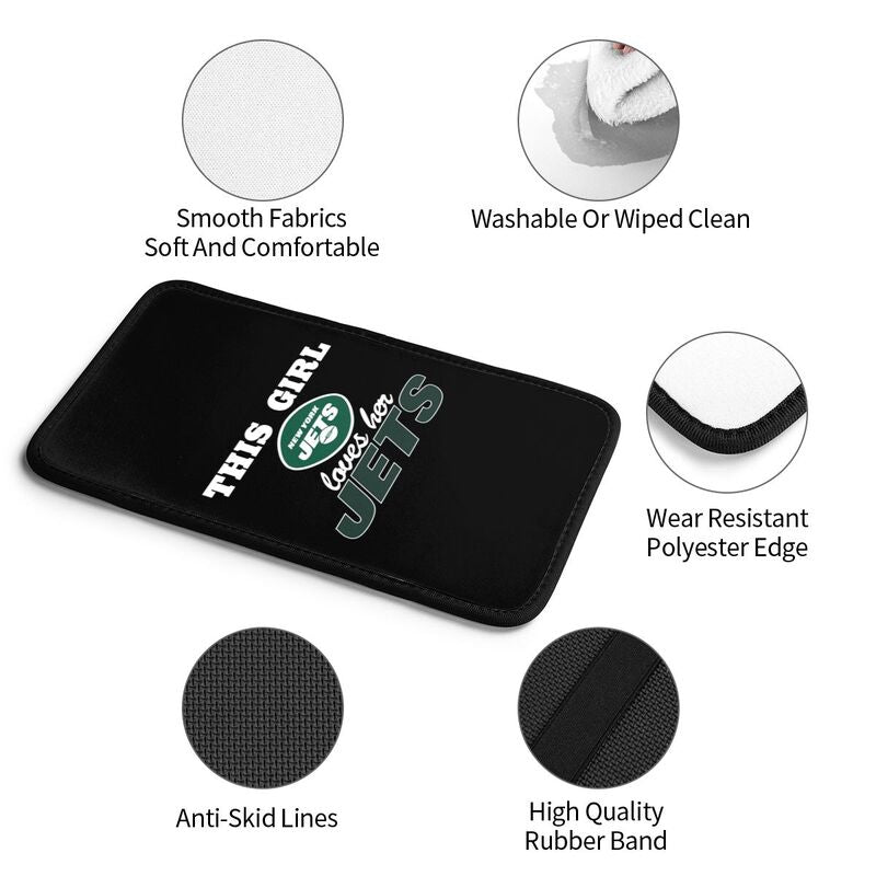 New York Jets Printing car center console pad car armrest protective cover