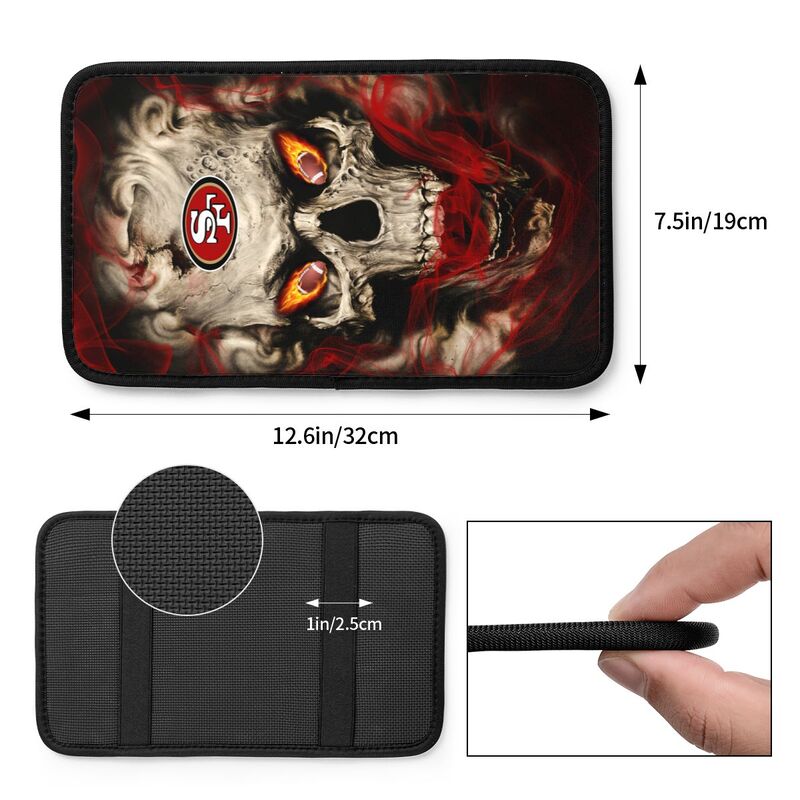 San Francisco 49ers Printed car armrest box pad elbow support anti slip pad