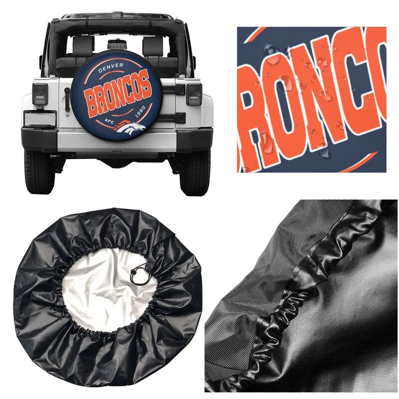 Denver Broncos Printing car tire protection cover car spare tire dust protection cover