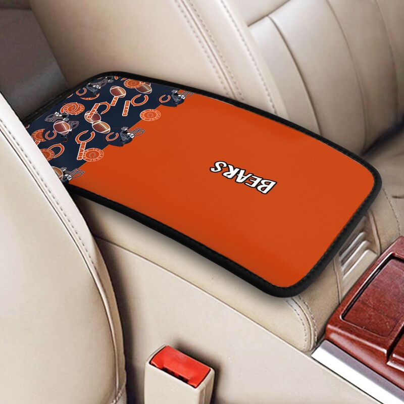 Chicago Bears print Car center console armrest pad car armrest protective cover