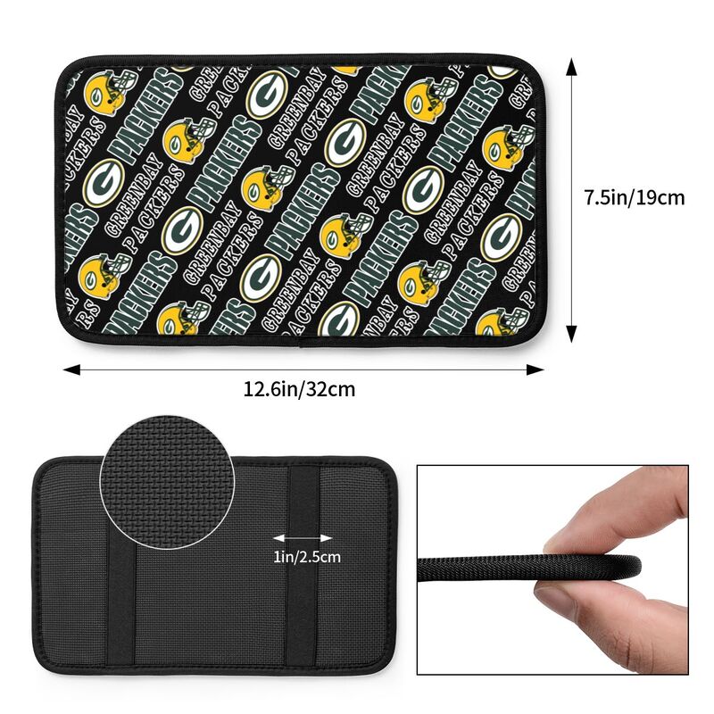 Green Bay Packers Printing car armrest box protective pad