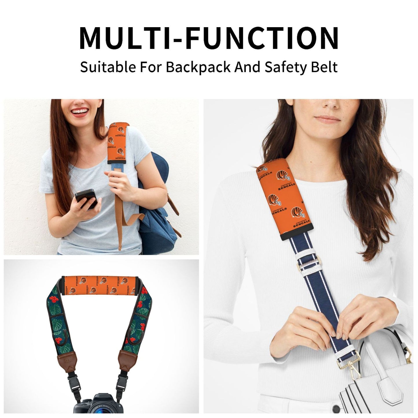 Cincinnati Bengals Car seat belt shoulder strap UNISEX seat belt protective cover