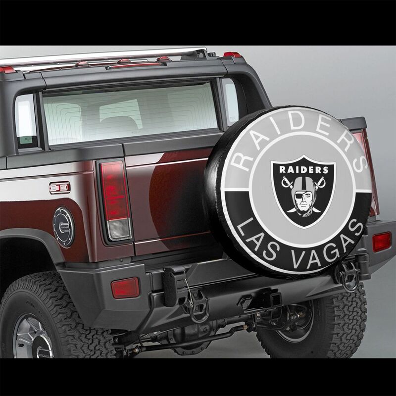 Las Vegas Raiders Printed tire protection cover car spare tire dust protection covers
