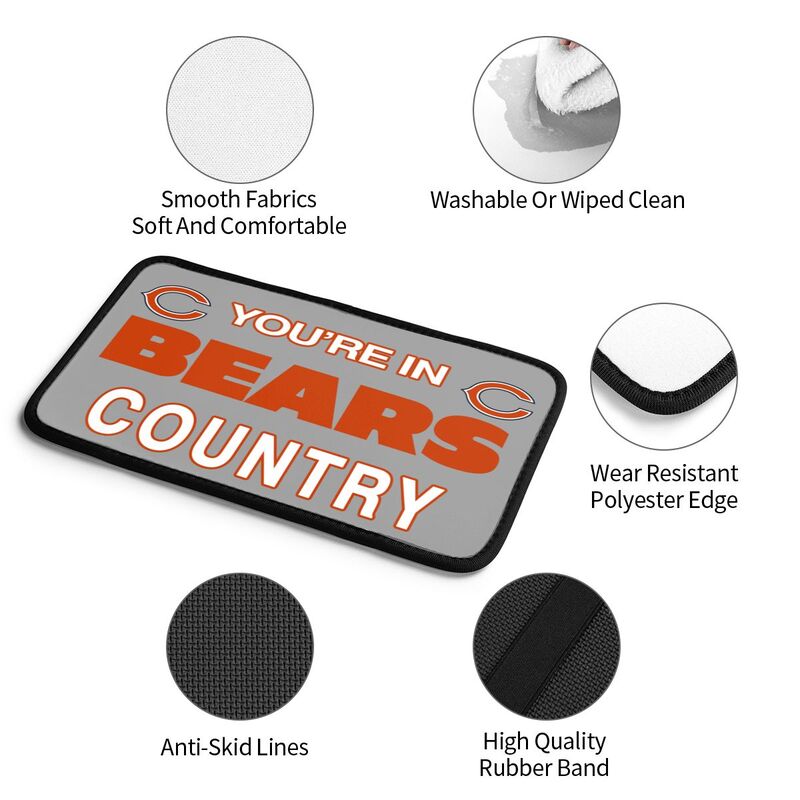 Chicago Bears Printed car armrest box pad elbow support pad