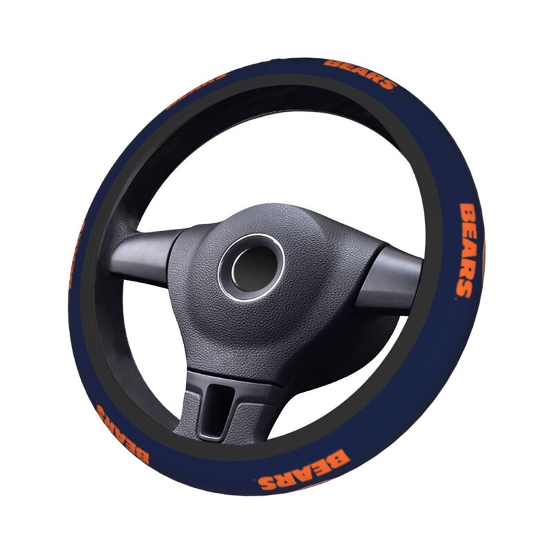 Chicago Bears 3 Printed elastic steering wheel cover anti slip breathable