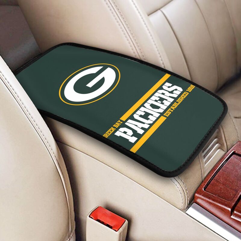 Green Bay Packers Printed car armrest box pad Protective pad