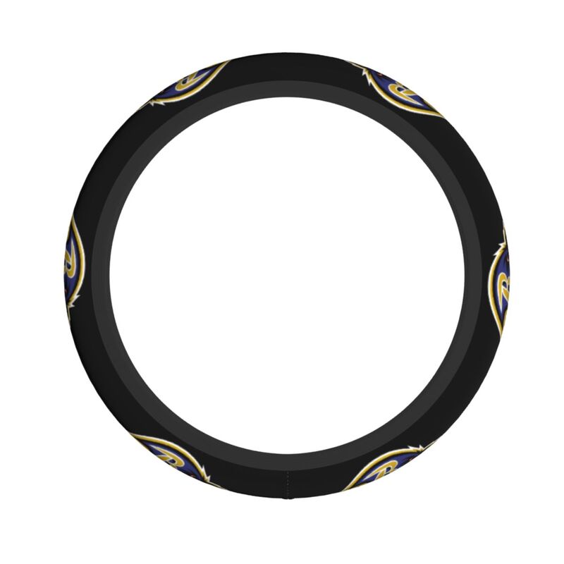 Baltimore Ravens 1 Printed breathable elastic steering wheel cover