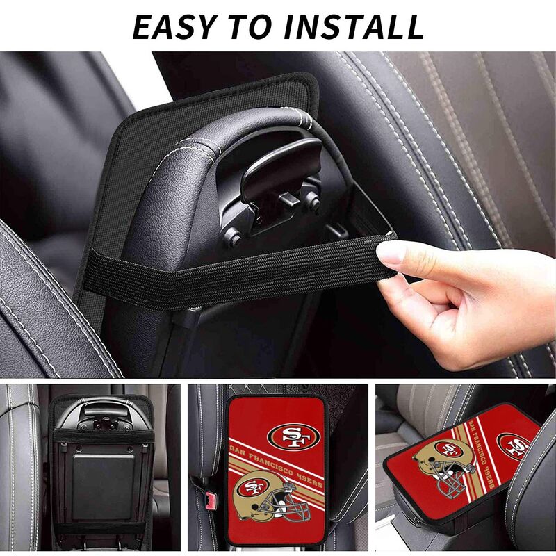 San Francisco 49ers Print armrest protective cover car armrest box cushion