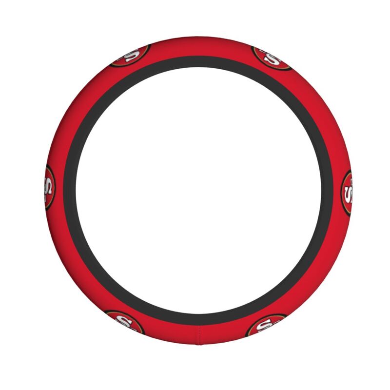 San Francisco 49ers Printed elastic steering wheel cover car steering wheel protective cover