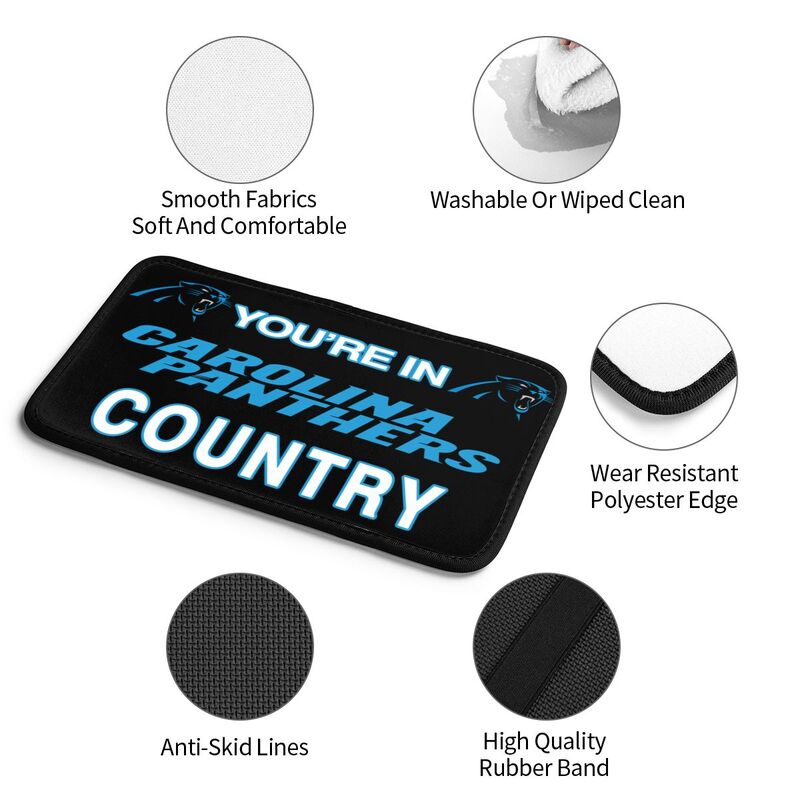 Carolina Panthers Printed car armrest box pad elbow support pad