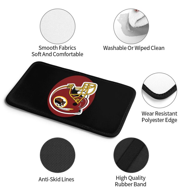 Car armrest box pad Washington Commanders 5 Printed central armrest box pad protective pad