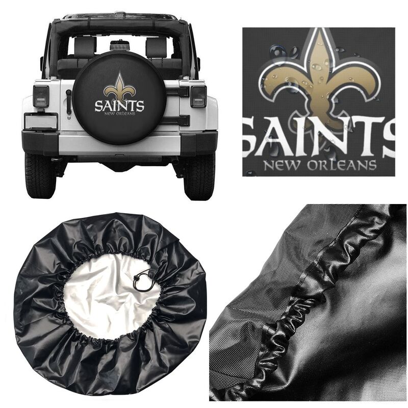 New Orleans Saints 4 Print tire protection covers car sunscreen tire protection covers