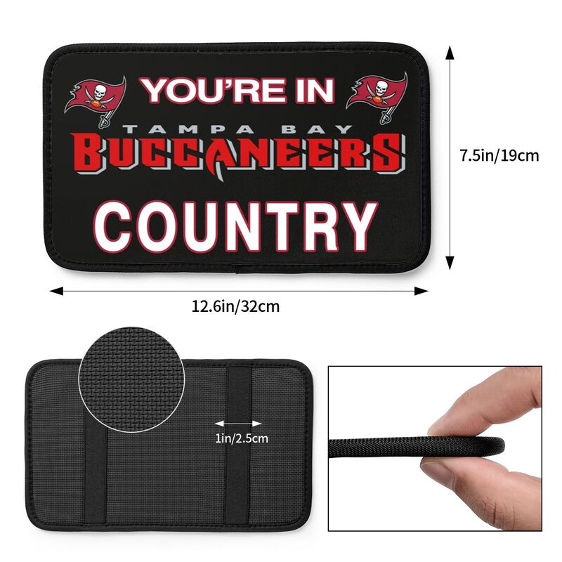 Tampa Bay Buccaneers Printed car armrest box pad elbow support pad