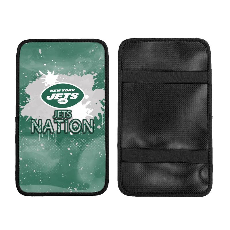 New York Jets print car center console armrest pad Car armrest box protective cover