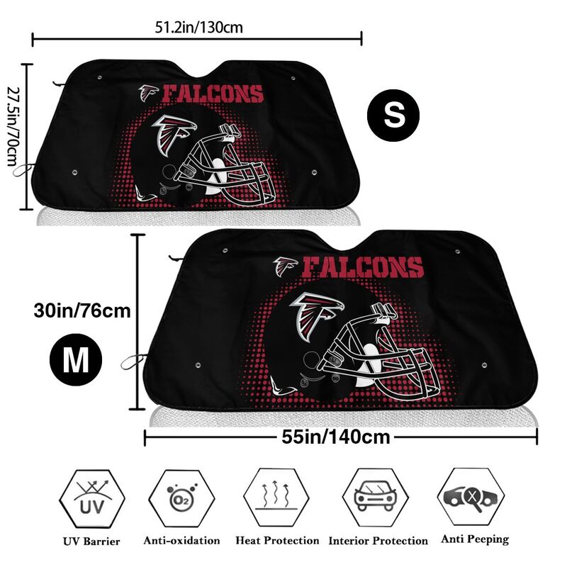 Atlanta Falcons Printing car front windshield sunshade car windshield sunshade multi size