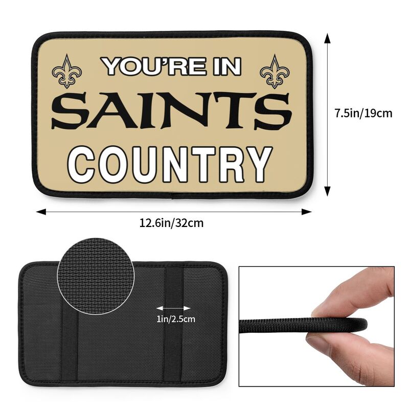 New Orleans Saints Printed car armrest box pad elbow support pad