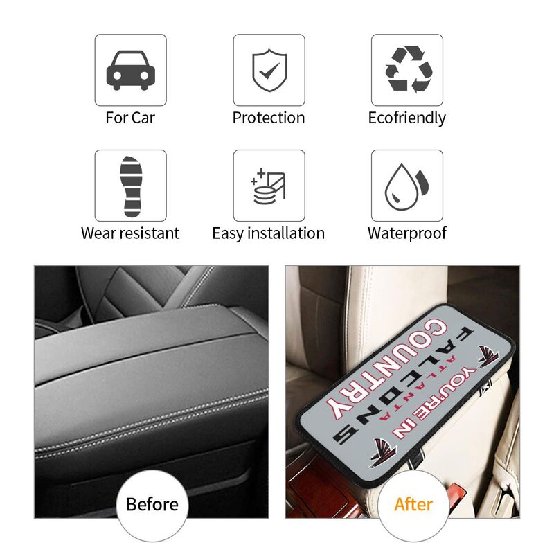 Atlanta Falcons Printed car armrest box pad elbow support pad
