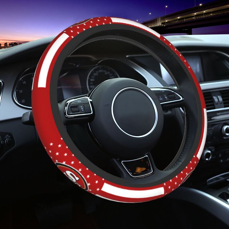 San Francisco 49ers 5 Printed breathable elastic steering wheel anti slip cover
