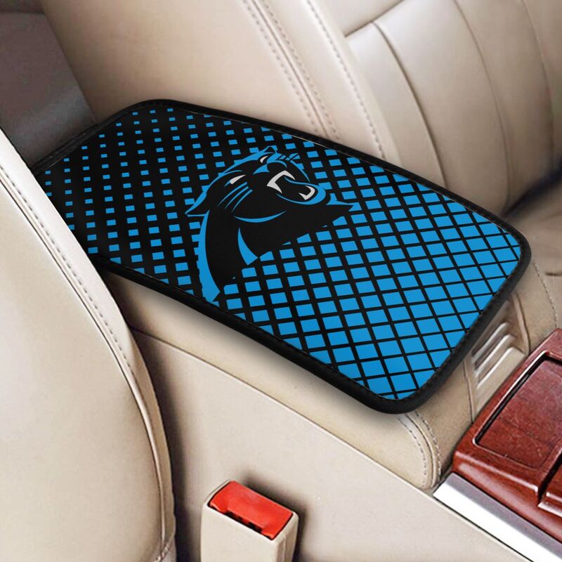 Carolina Panthers Car handrail box cushion Personalized printed car armrest cover