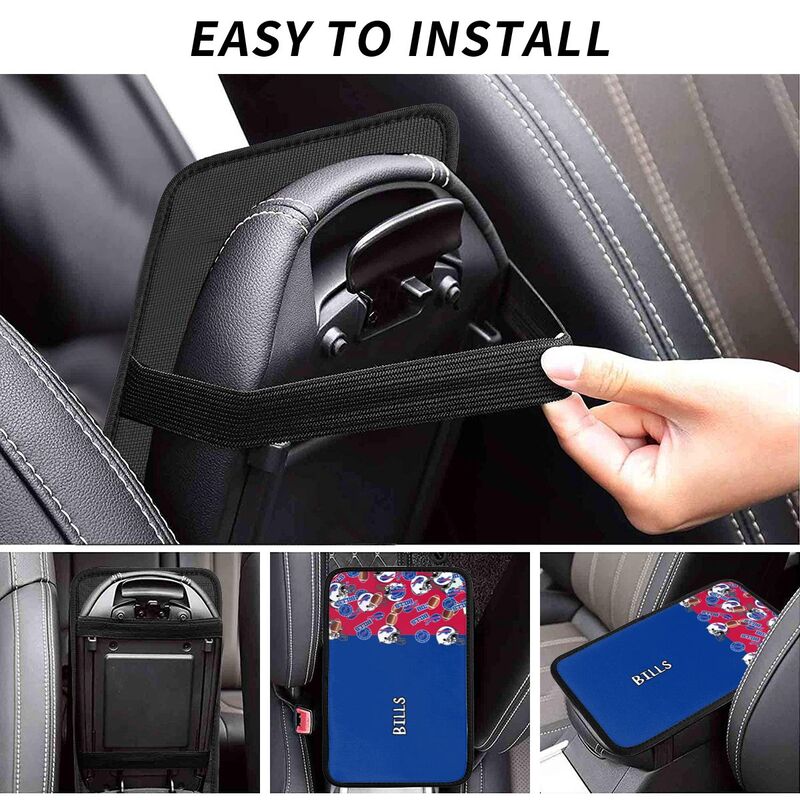 Buffalo Bills print Car center console armrest pad car armrest protective cover