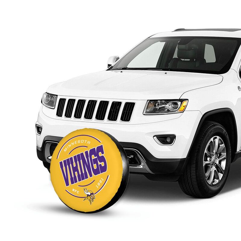 Minnesota Vikings Printed tire protection cover car spare tire dust protection cover