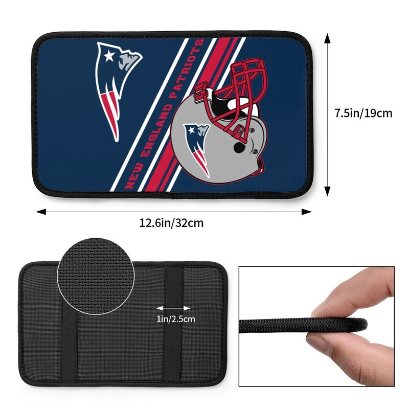 New England Patriots Print armrest protective cover car armrest box cushion