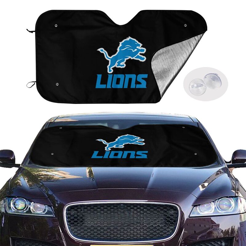 Detroit Lions 3 Printing suitable for front Car windshield sunshades Car windshield sunshades