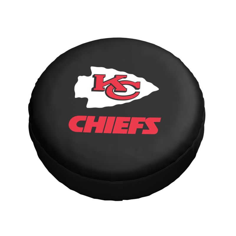 Kansas City Chiefs Car tire protective cover waterproof and dustproof tire cover
