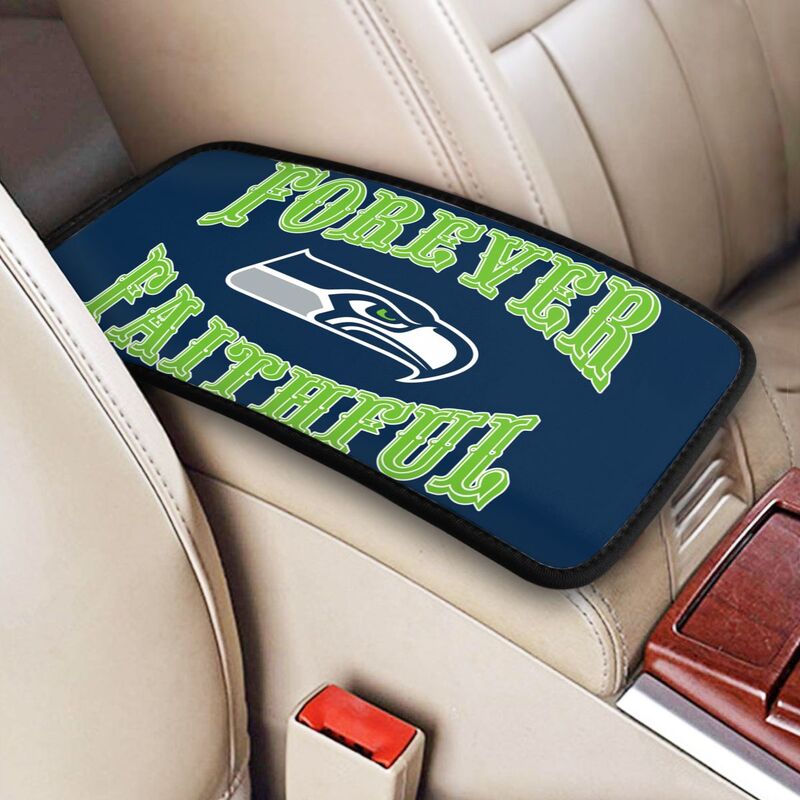 Seattle Seahawks Print car armrest box cover armrest protective cover
