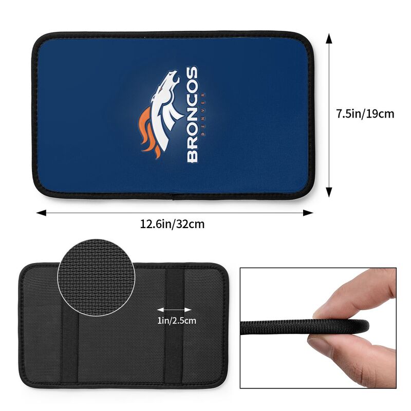 Denver Broncos3 Printed car armrest box pad anti-abrasion pad