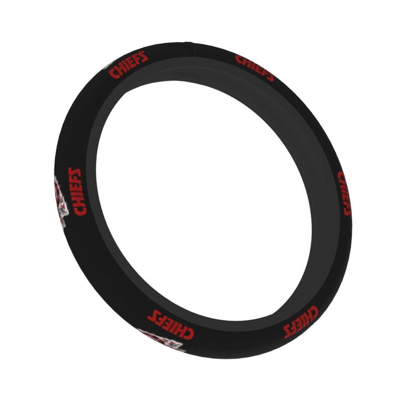 Kansas City Chiefs 1 Printed car anti-skid cover elastic steering wheel cover