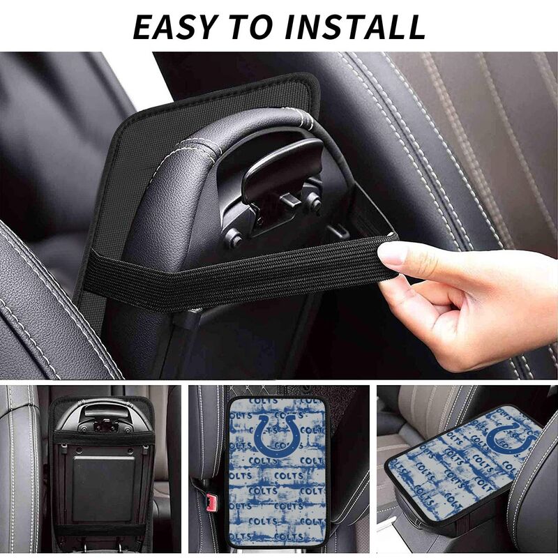 Indianapolis Colts print Car armrest box protective cover car center console armrest pad